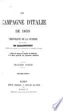 La campagne d'Italie de 1859