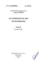 La campagne de 1805 en Allemagne