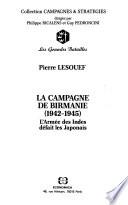 La campagne de Birmanie, 1942-1945