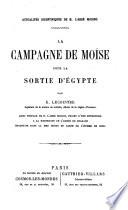 La campagne de Moïse pour la sortie d'Égypte