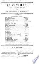 La canaille, comedie-vaudeville en 3 actes, par Dumersan et Dumanoir