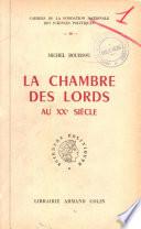 La chambre des Lords au 20e siècle, 1911-1949
