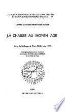 La Chasse au Moyen âge