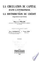 La circulation du capital dans l'entreprise et la distribution du crédit