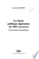La classe politique algérienne