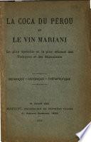 La coca du Pérou et le vin Mariani