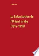 La Colonisation de l'Orient arabe (1914-1918)