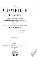 La Comedie de Dante Enfer, Purgatoire, Paradis par E. Aroux