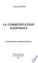 La communication radiorale