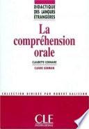 La compréhension orale - Didactique des langues étrangères - Ebook
