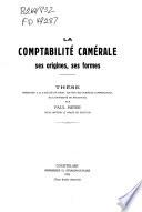 La comptabilité camérale