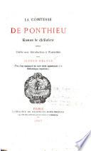 La comtesse de Ponthieu; roman de chevalerie ined. publ. avec introd. et trad