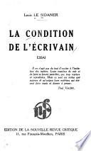 La condition de l'écrivain