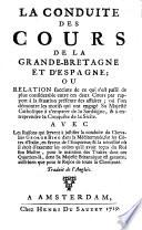LA CONDUITE DES COURS DE LA GRANDE-BRETAGNE ET D'ESPAGNE