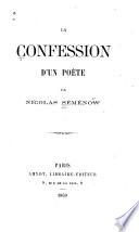 La confession d'un poète