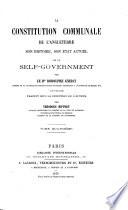 La constitution communale de l'Angleterre