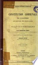 La constitution communale de l'Angleterre