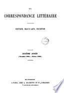 La Correspondance littéraire