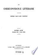 La Correspondance litteraire (red. par Ludovic Lalanne)