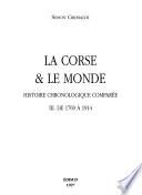 La Corse et le monde: De 1769 à 1914