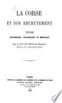 La Corse et son recrutement