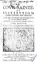 La cour sainte, ou institution chrétienne des grands