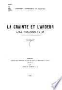 La crainte et l'ardeur chez Thucydide I-V 24