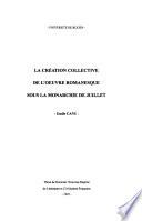 La création collective de l'œuvre romanesque sous la Monarchie de Juillet