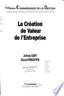 La création de valeur de l'entreprise