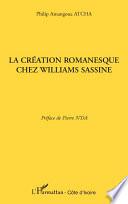 La création romanesque chez Williams Sassine