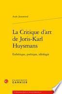 La critique d'art de Joris-Karl Huysmans