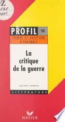 La critique de la guerre