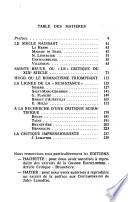 La critique littéraire en France au XIXe siècle