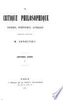 La Critique philosophique