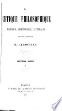 La Critique philosophique
