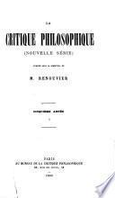 La Critique philosophique