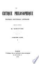 La Critique philosophique