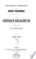 La Critique religieuse