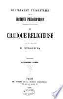 La Critique religieuse