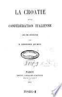La Croatie et la Confédération italienne