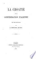 La Croatie et la Confēdēration italienne