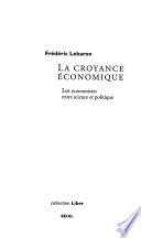 La croyance économique