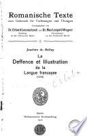 La deffence et illustration de la langue francoyse (1549)