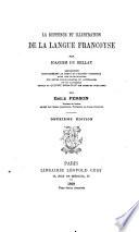 La deffence et illustration de la langue francoyse