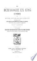 La démagogie en 1793 à Paris