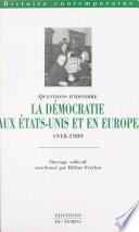 La démocratie aux États-Unis et en Europe (1918 à 1989)