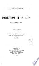 La dénonciation des conventions de La Haye du 12 juin 1902