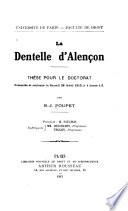 La dentelle d'Alençon