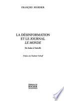 La désinformation et le journal Le Monde