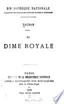 La dîme royale
